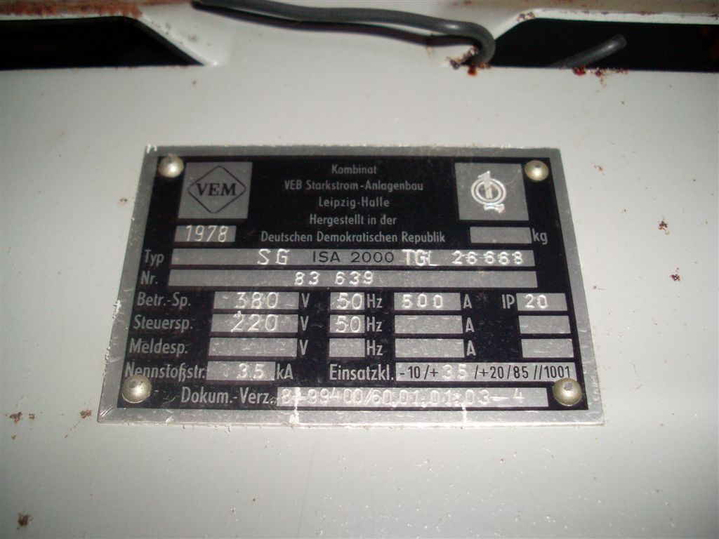 ISA 2000 Schaltanlage