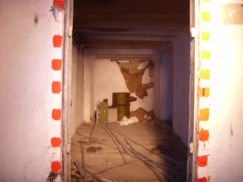 Blick in einen Notausgang