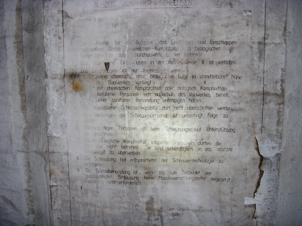 Auszug aus der Schleusenordnung vor den TO 44 und 45