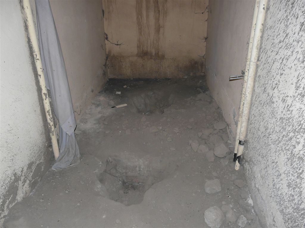 zubetonierter Treppenabgang Zugangsbauwerk Neubau