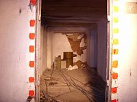 Blick in einen Notausgang